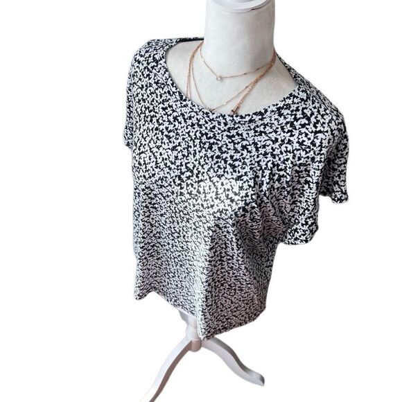 Michael Kors floral shirt white black size large - Picture 1 of 10